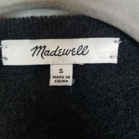 Madewell Womens S Black Open Front Long Cardigan S - Picture 7 of 9